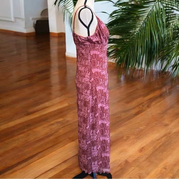 Urban Outfitters LOVE Print Maxi Dress - Size Large - Picture 4 of 14